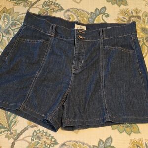 Women's Dark Blue Denim Shorts